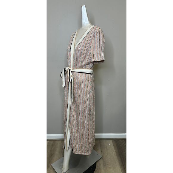 Ramy Brook Ronda Striped Knit Tie-Waist Midi-Dress Size XS $595 - Picture 6 of 10